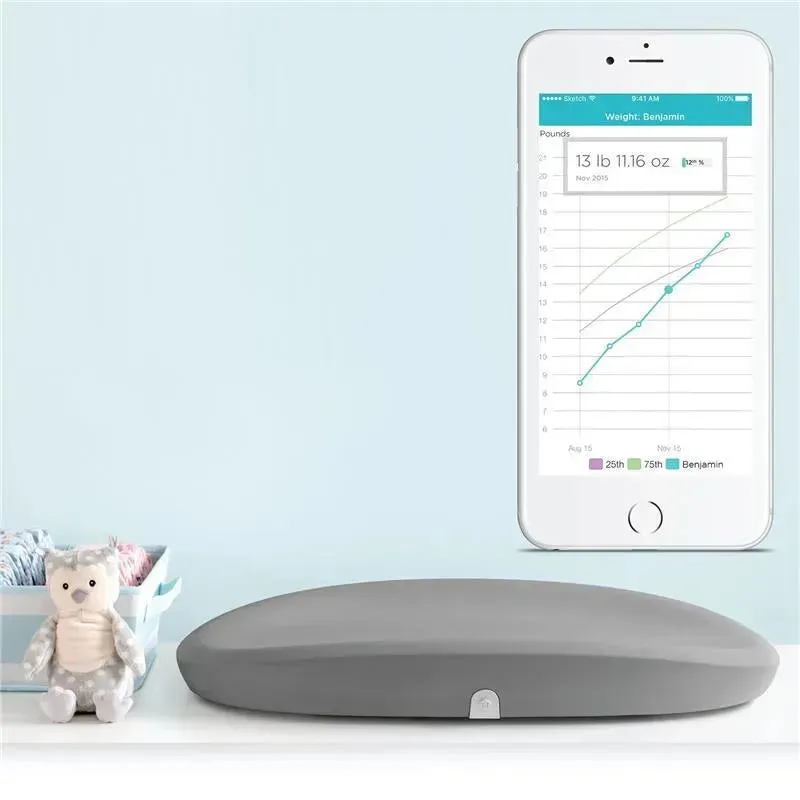 Hatch Baby - Grow Smart Changing Pad & Scale, Grey - Image 6