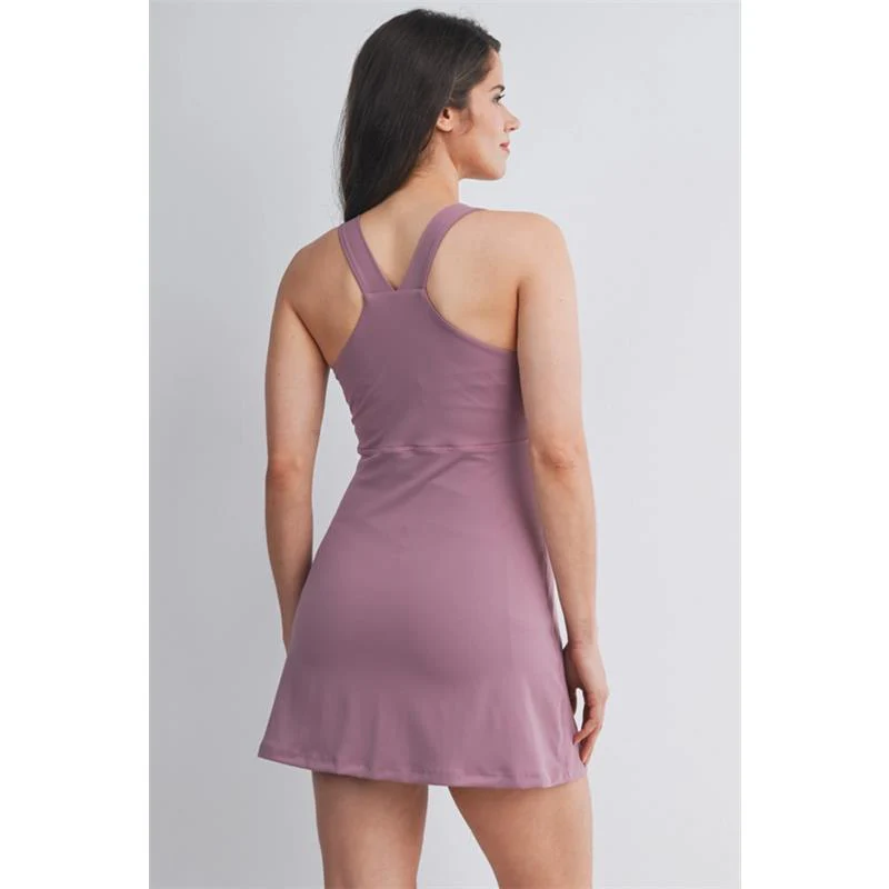 Hello Miz Racerback Active Maternity Mini Dress with Inner Shorts - Image 6