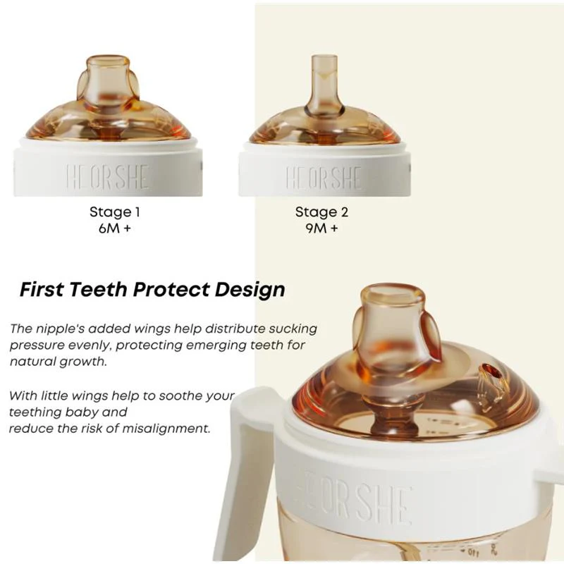 Heorshe - Dental-Care Sippy Cup - 7Oz/210Ml (6M+), Black - Image 4