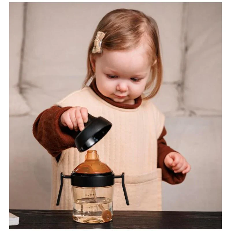 Heorshe - Dental-Care Sippy Cup - 7Oz/210Ml, Black - Image 3