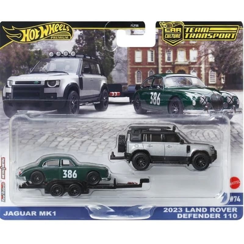 Hot Wheels - Premium Jaguar Mk 1 & 2023 Land Rover Defender