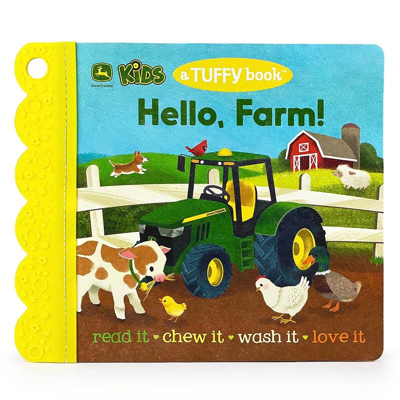 House Of Marbles - Hello Farm! John Deere Tuffy Book