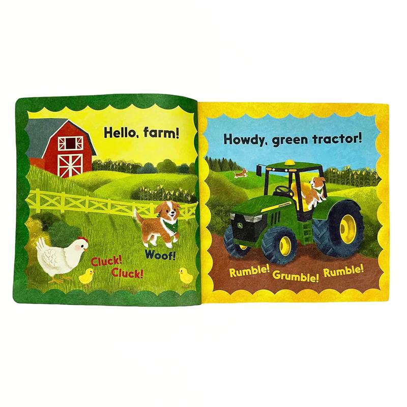 House Of Marbles - Hello Farm! John Deere Tuffy Book - Image 7