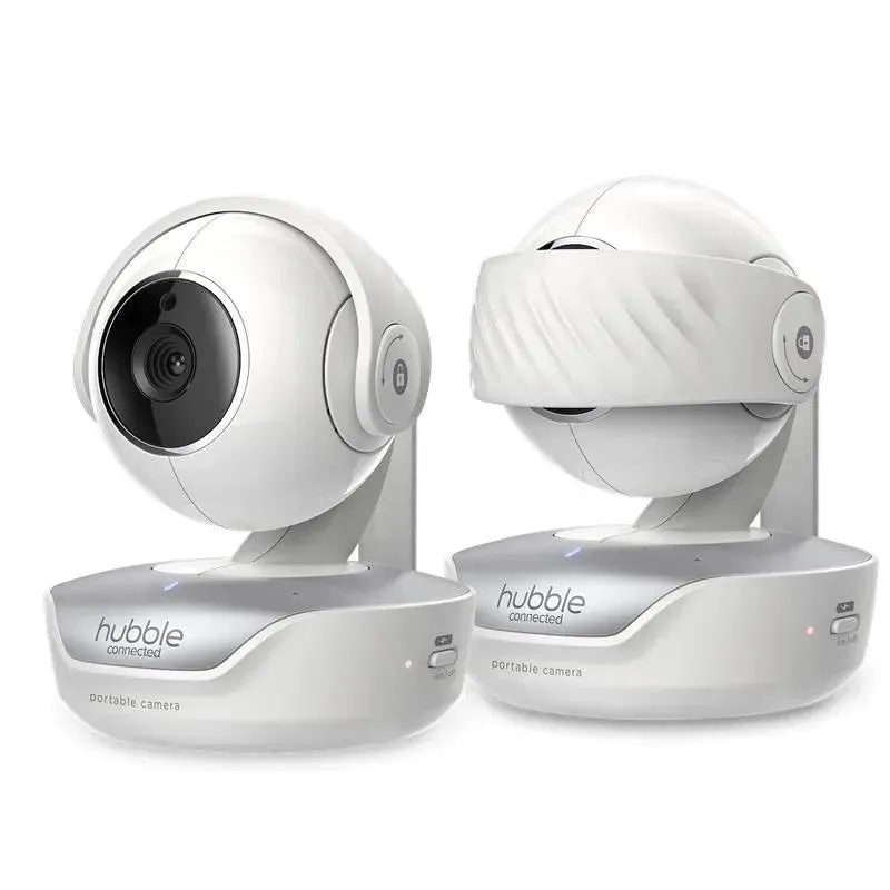 Hubble - Wi-Fi Nursery Pal Deluxe Twin 5 Smart Hd Baby Monitor With Touch Screen Viewer & Portable Twin Cameras - Image 3