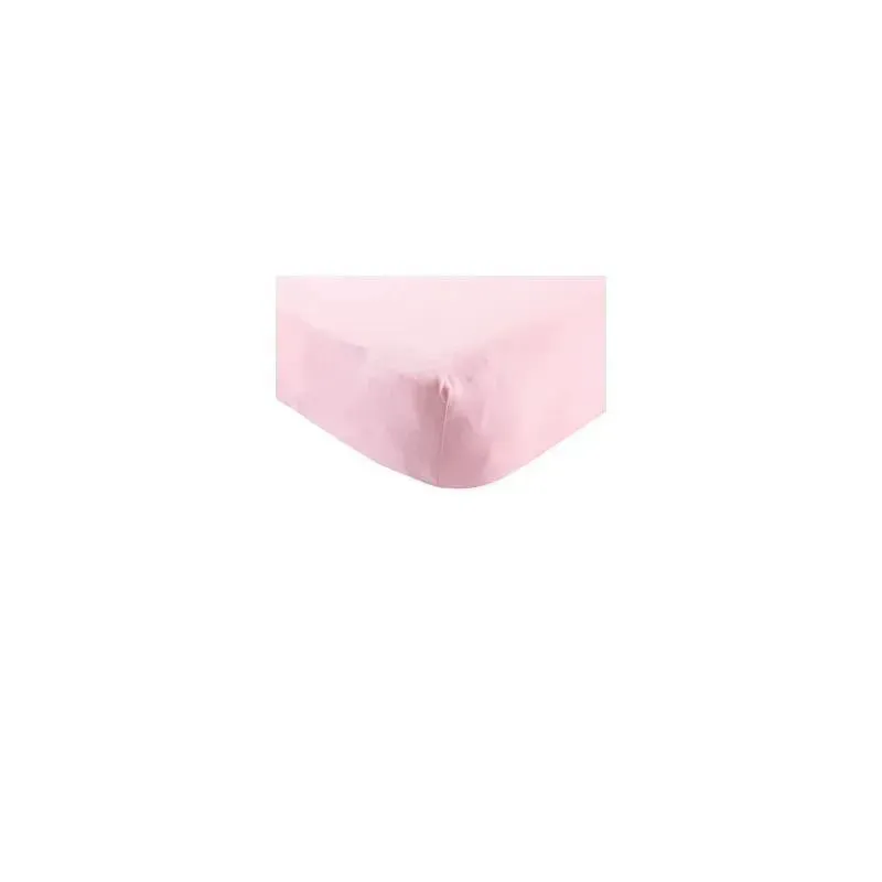 Hudson Baby Organic Cotton Fitted Crib Sheet, Pink