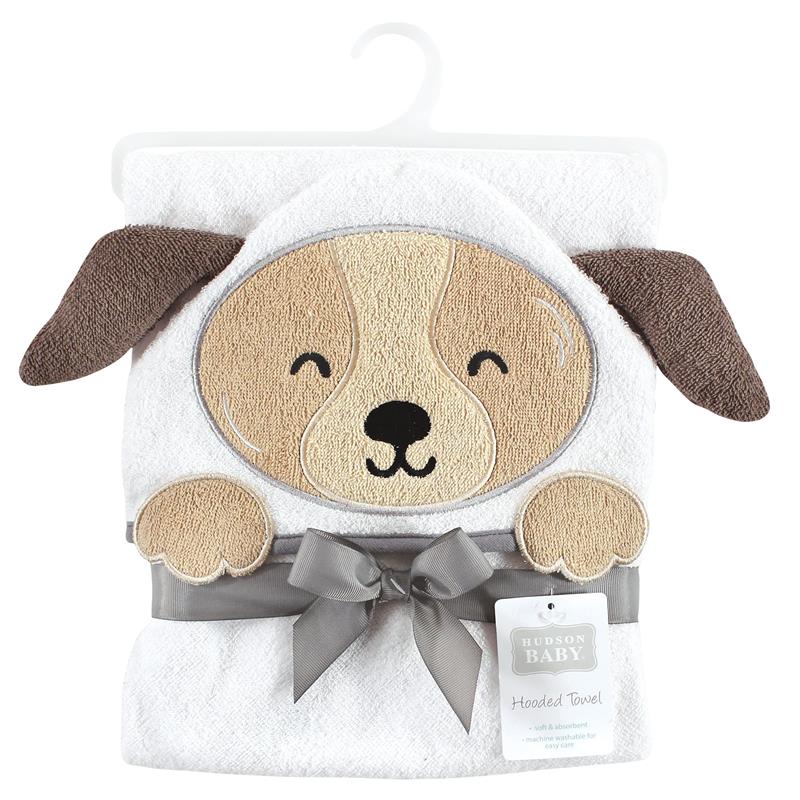 Hudson Baby - Unisex Baby Cotton Animal Face Hooded Towel, Astronaut Dog, One Size - Image 2