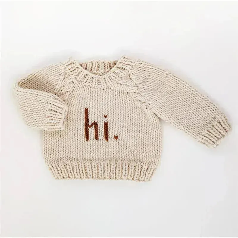 Huggalugs - Hi. Pecan Crew Neck Sweater Baby & Toddler - Image 2