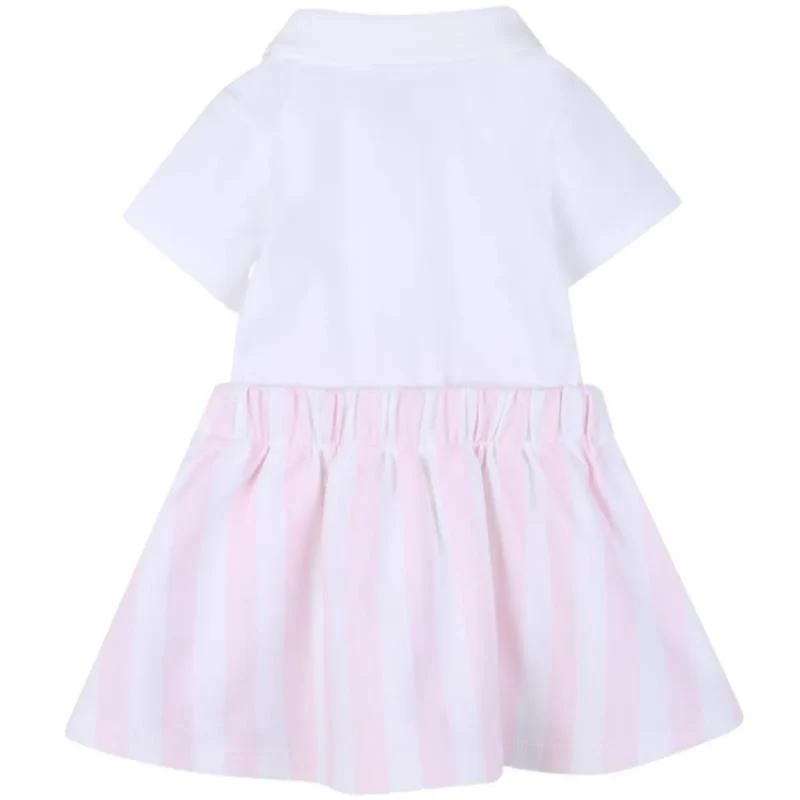 Hugo Boss Baby 2-In-1 Effect Dress Polo-Style, Light Pink - Image 2