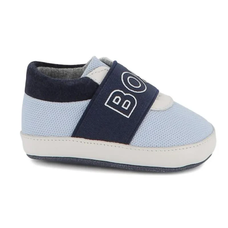 Hugo Boss Baby - Baby Boy Slippers Sneaker, Navy - Image 2