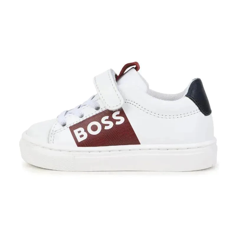 Hugo Boss Baby - Boy Amber White Velcro Sneaker - Image 3