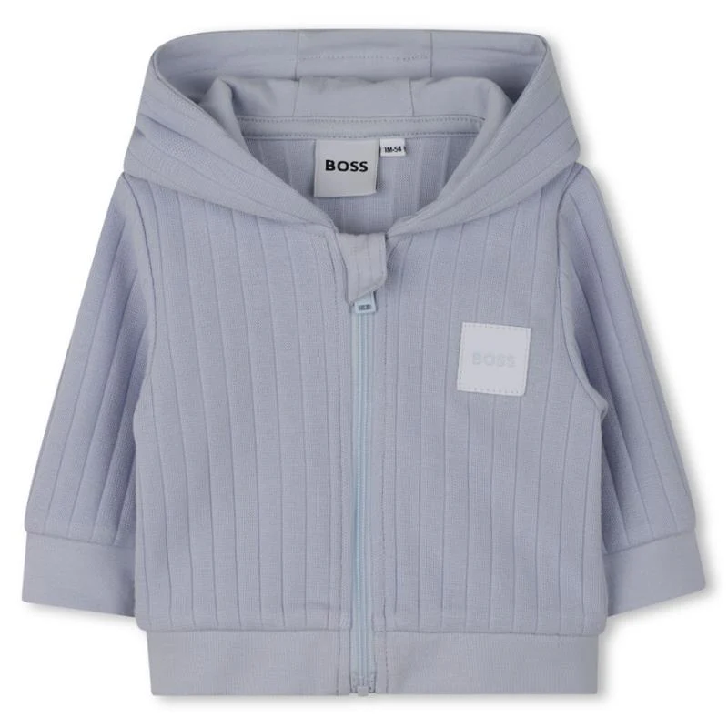 Hugo Boss Baby - Boy Cardigan, Trousers & T-Shirt Set, Pale Blue - Image 2