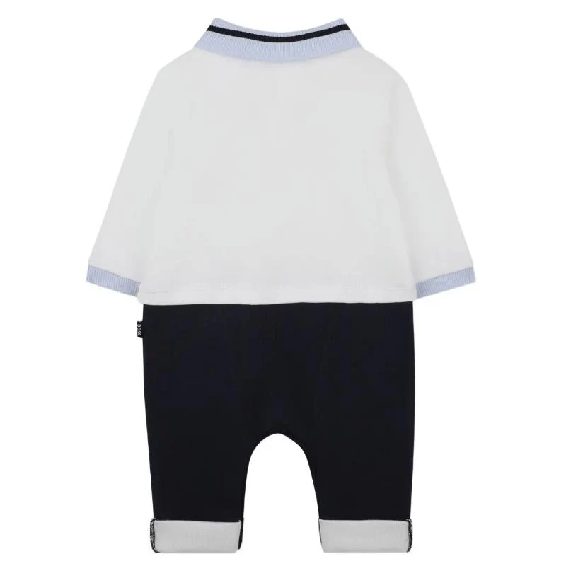 Hugo Boss Baby - Boy Ceremony Short All In One, Off White - Image 2