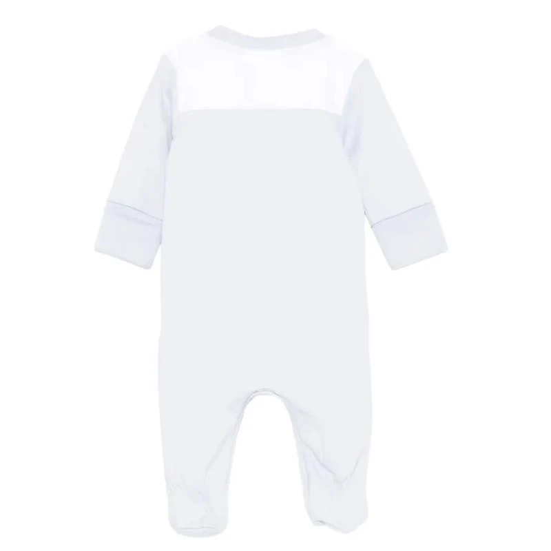 Hugo Boss Baby Boy Footie With Fancy Details Pale Blue - Image 2