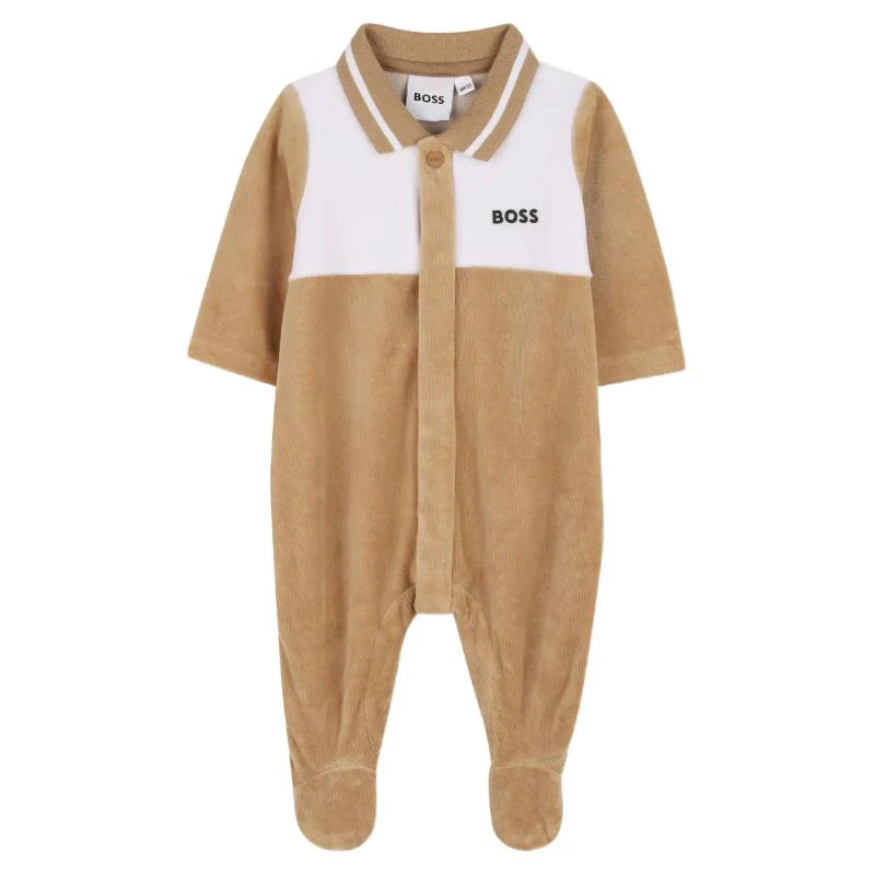 Hugo Boss Baby - Boy Polo Footie Beige