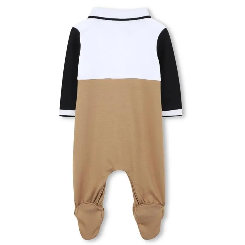 Hugo Boss Baby - Boy Polo Footie Beige - Image 2