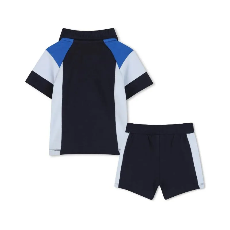 Hugo Boss Baby - Boy Set Polo & Shorts Light Blue & Navy - Image 2