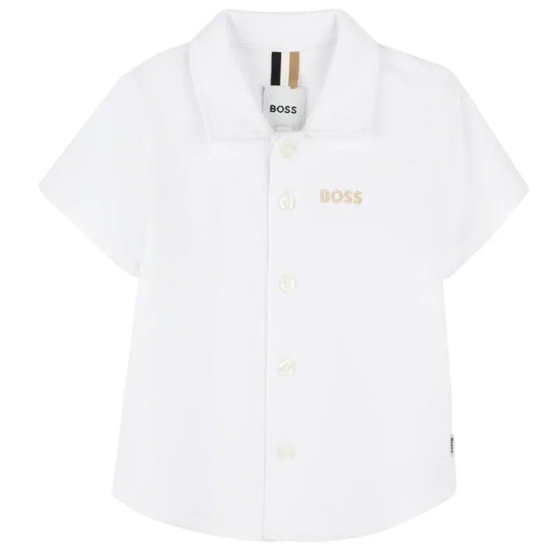 Hugo Boss Baby - Boy Short Sleeve Shirt, White