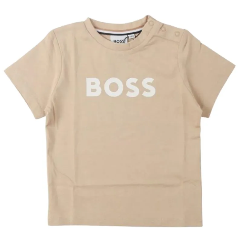 Hugo Boss Baby - Boy Short Sleeves Tee-Shirt Beige