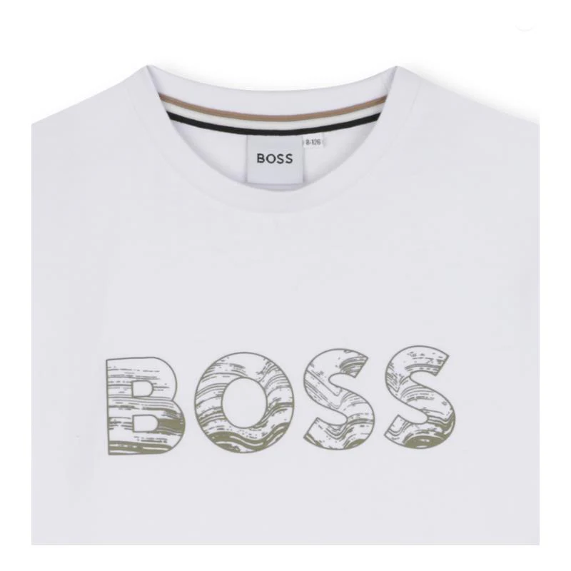 Hugo Boss Baby - Boy Short Sleeves Tee-Shirt, White - Image 3