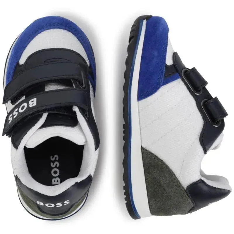 Hugo Boss Baby - Boy Suede Sneakers, White - Image 2