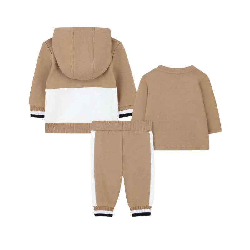 Hugo Boss Baby - Boy Tracksuit & Tee Set, Beige - Image 2
