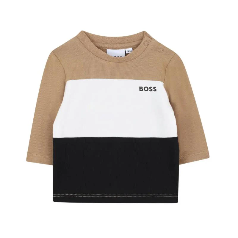 Hugo Boss Baby - Boy Tracksuit & Tee Set, Beige - Image 3