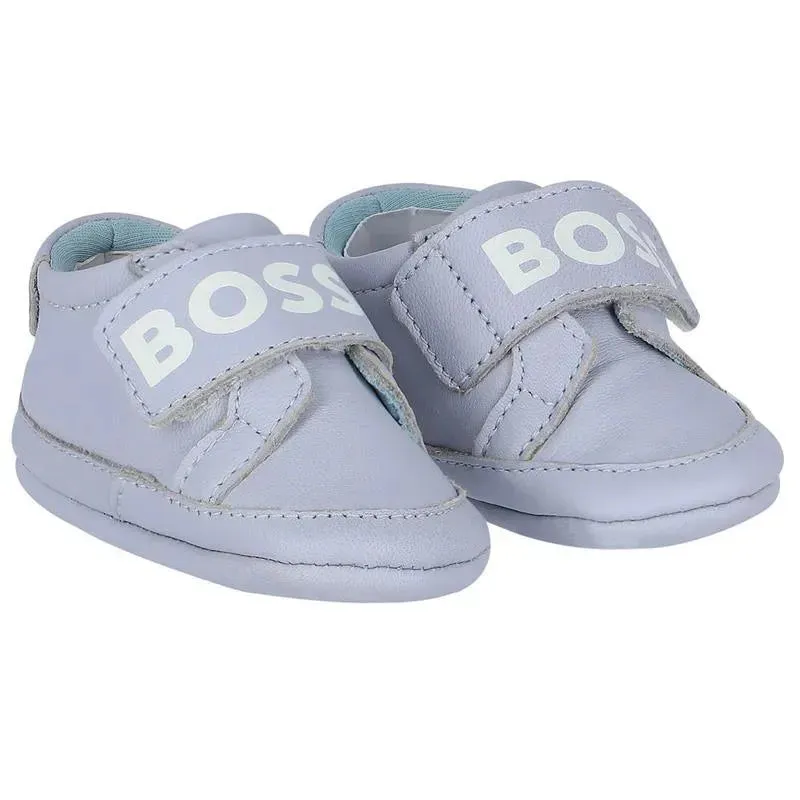 Hugo Boss Baby - Boys Blue Logo Pre Walker Shoes