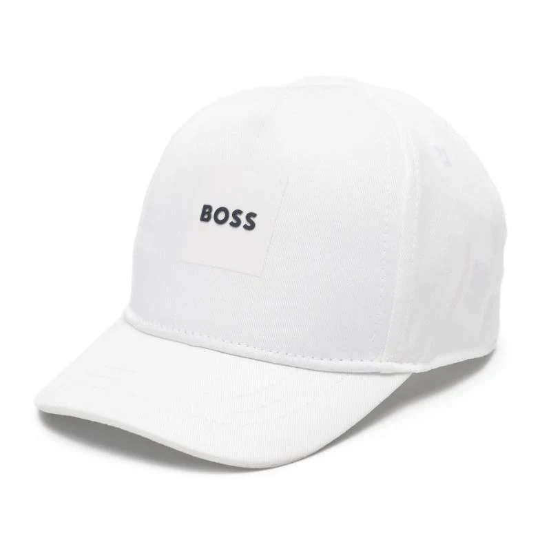 Hugo Boss Baby Cap In Cotton White