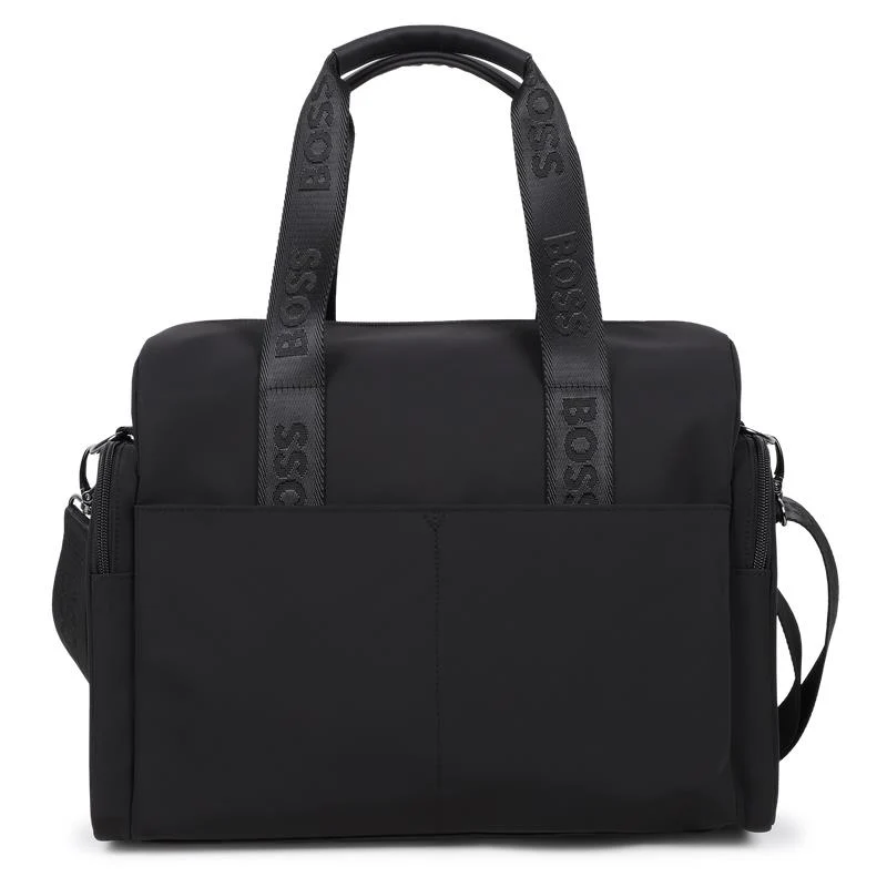 Hugo Boss Baby - Changing Bag In Matt Polyester Black - Image 3