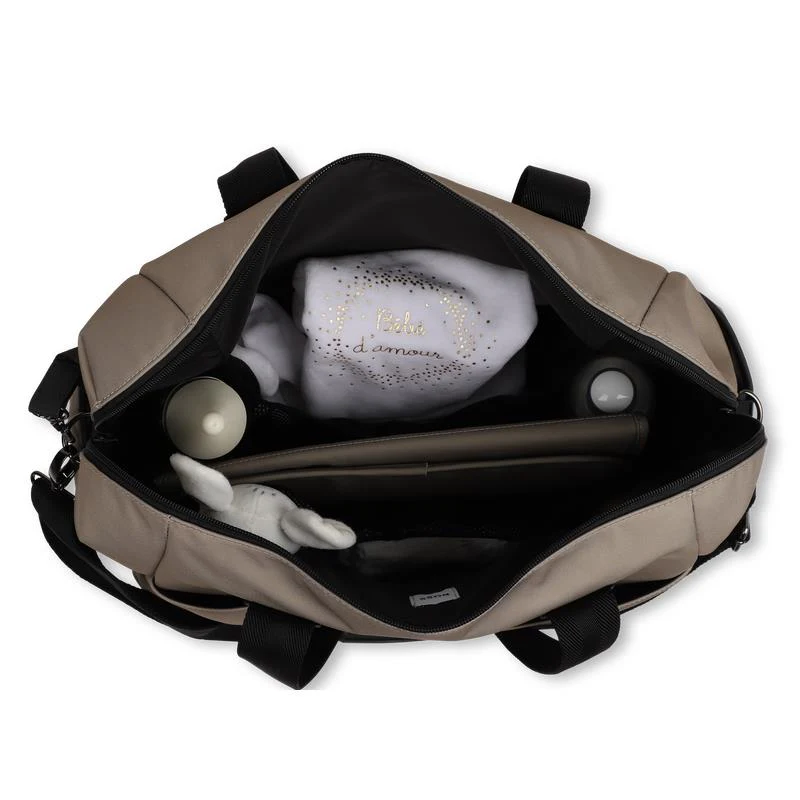 Hugo Boss Baby - Changing Bag In Polyester Canvas Dark Stone - Image 6
