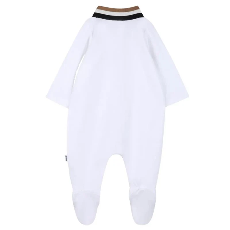 Hugo Boss Baby Footie Bodysuit And Hat In Gift Box - Image 4