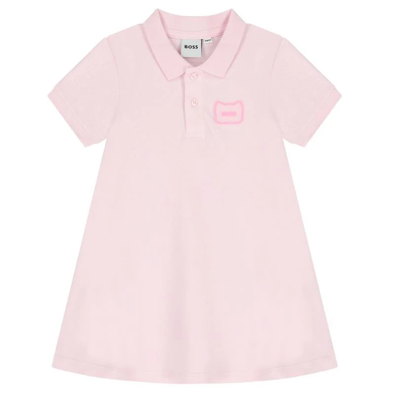 Hugo Boss Baby - Girl Dress In Organic Cotton, Light Pink