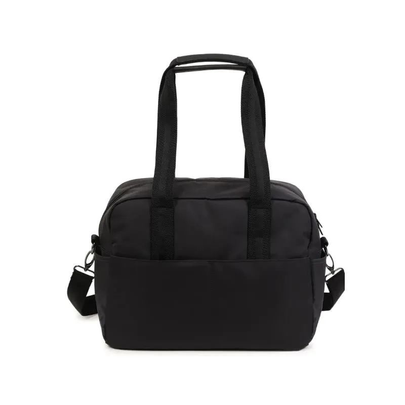 Hugo Boss Baby - Logo Patch Changing Diaper Bag Black - Image 2