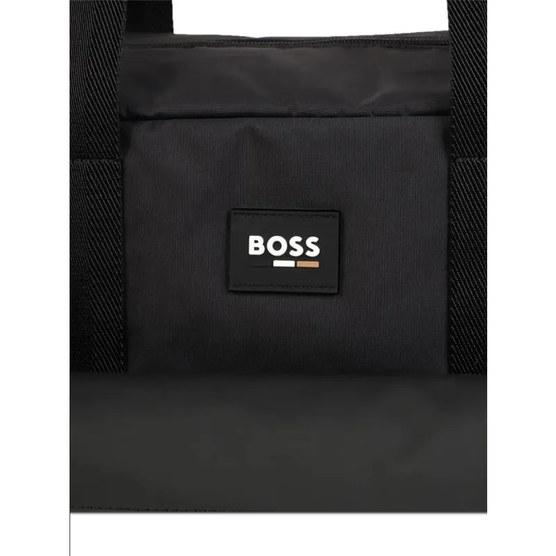 Hugo Boss Baby - Logo Patch Changing Diaper Bag Black - Image 4