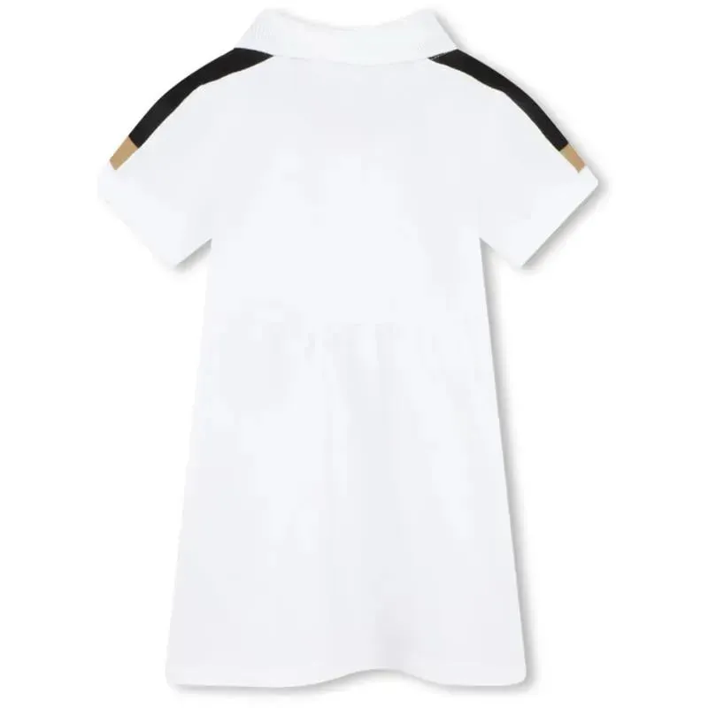 Hugo Boss Baby - Polo Dress Girl, White/Beige - Image 2