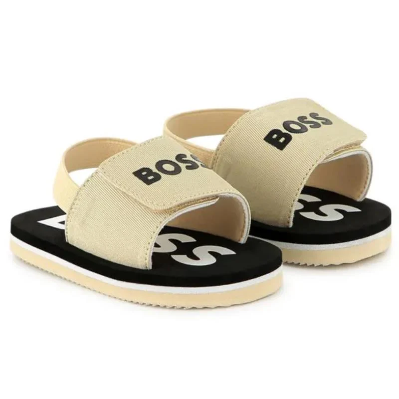 Hugo Boss Baby - Sandals Beige With Boss Logo