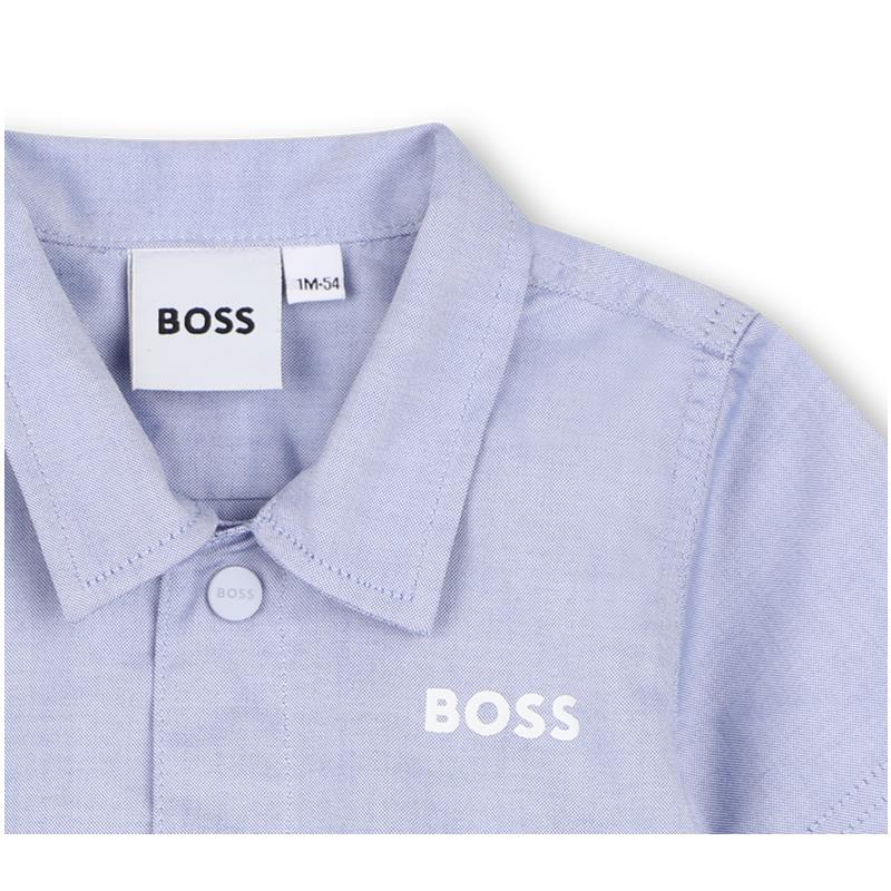 Hugo Boss Baby Shirt And Shorts Set Blue - Image 3