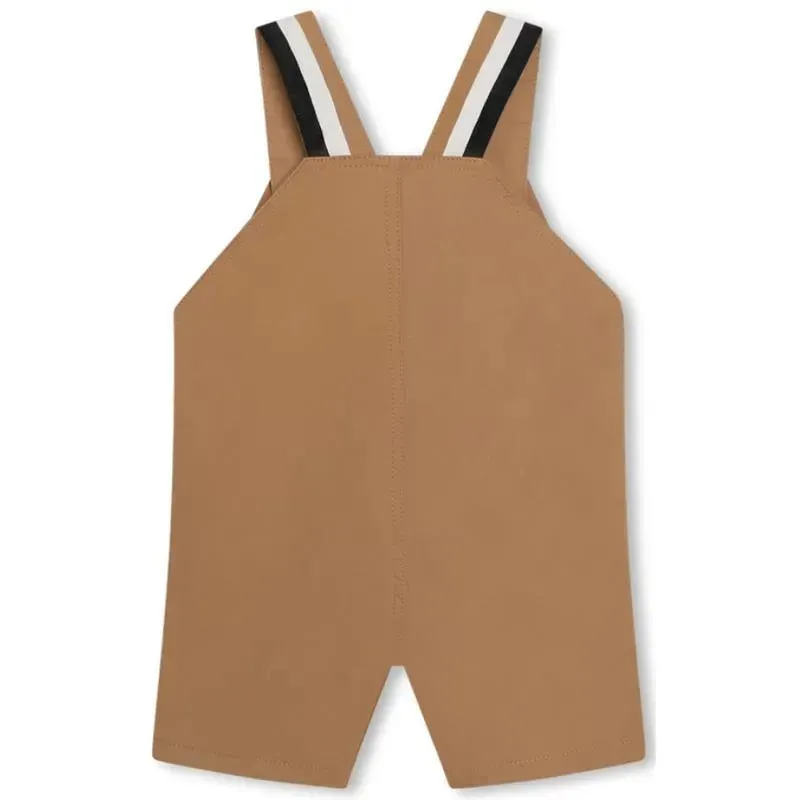 Hugo Boss Baby - Short Dungarees & Shoulder Strap, Beige - Image 2