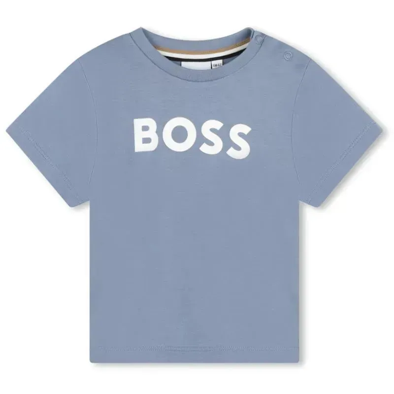 Hugo Boss Baby - Short Sleeve Basic Logo Tee, Grey