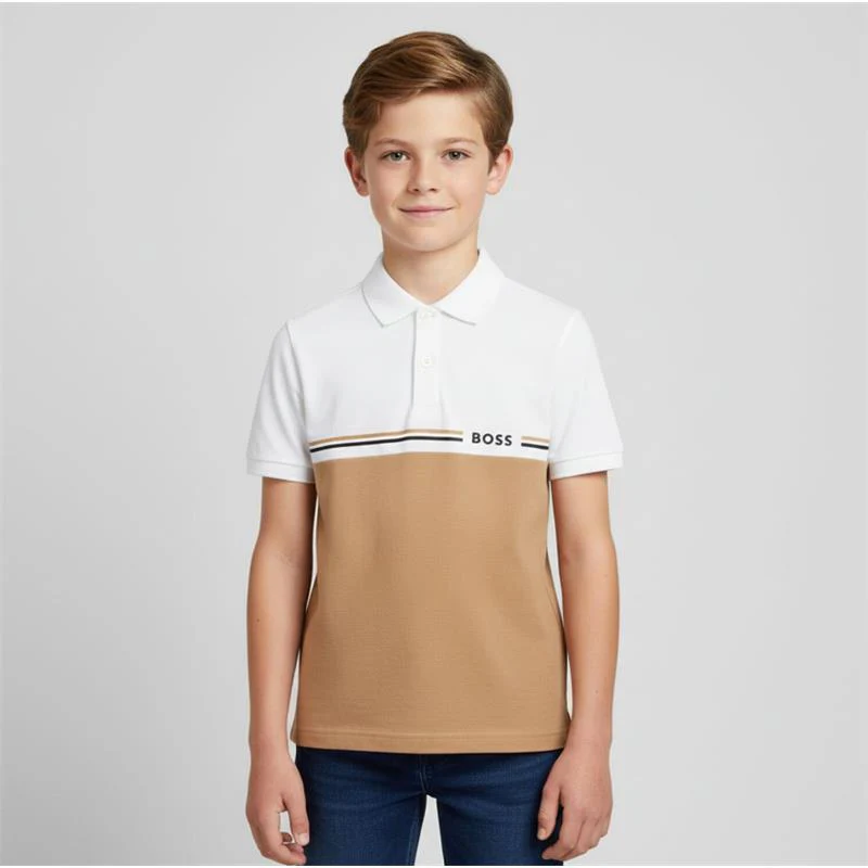 Hugo Boss Baby - Short Sleeve Polo Beige 04A - Image 2