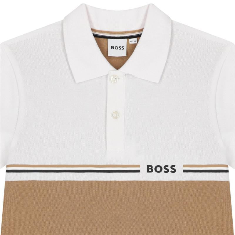 Hugo Boss Baby - Short Sleeve Polo Beige 04A - Image 4