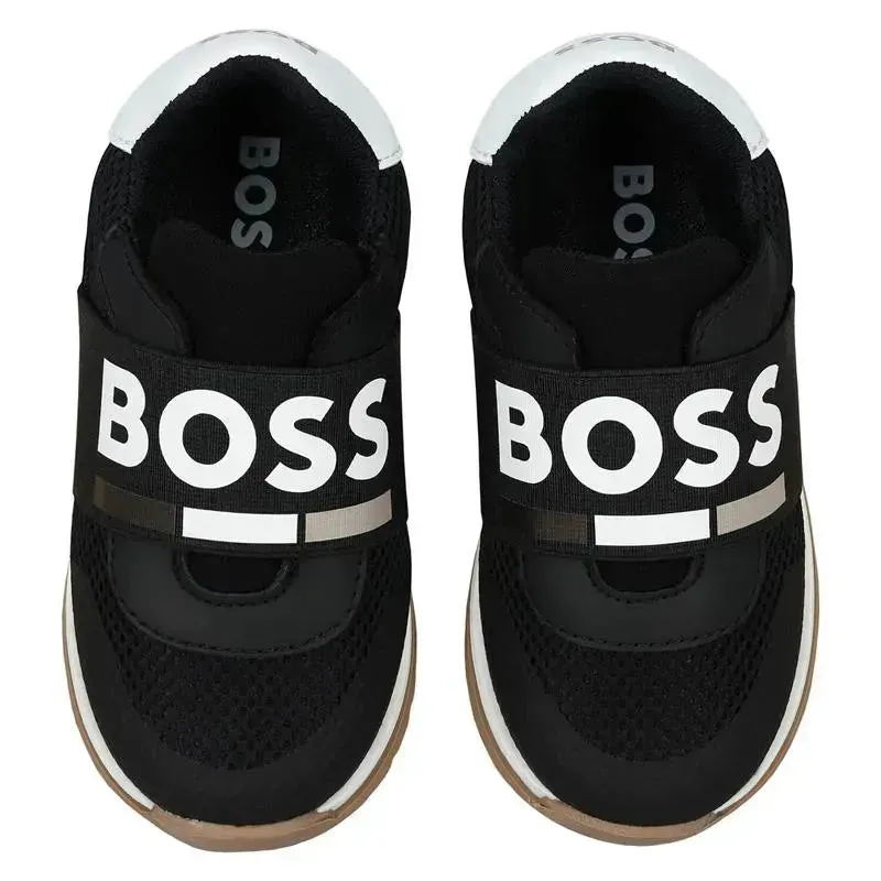 Hugo Boss Baby - Sneakers In Leather & Mesh Logo Elastic - Image 2