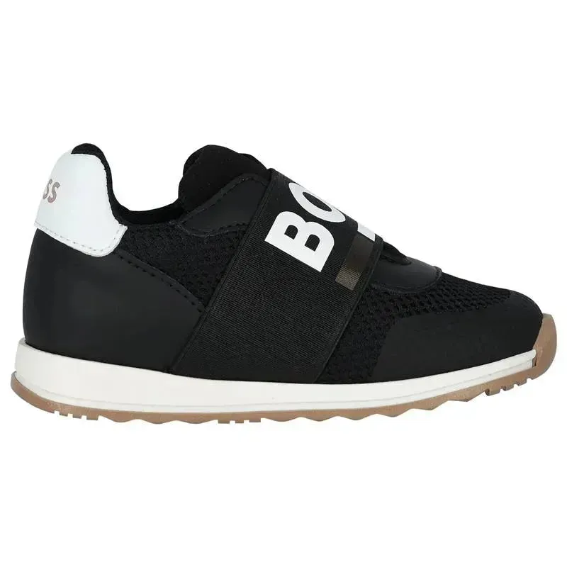Hugo Boss Baby - Sneakers In Leather & Mesh Logo Elastic - Image 4