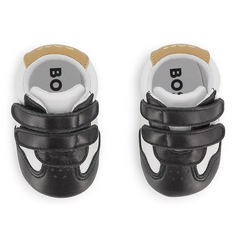 Hugo Boss Baby - Soft Slippers In Sheep Leather Black - Image 4