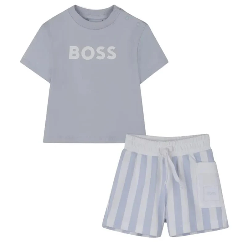 Hugo Boss Baby T-Shirt And Shorts Set, Stone