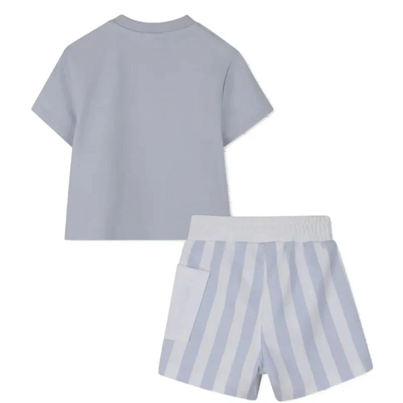 Hugo Boss Baby T-Shirt And Shorts Set, Stone - Image 2