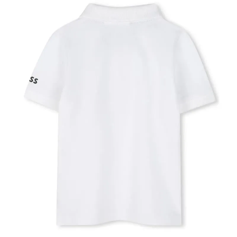 Hugo Boss Baby - Tricolor Short Sleeve Polo White - Image 2
