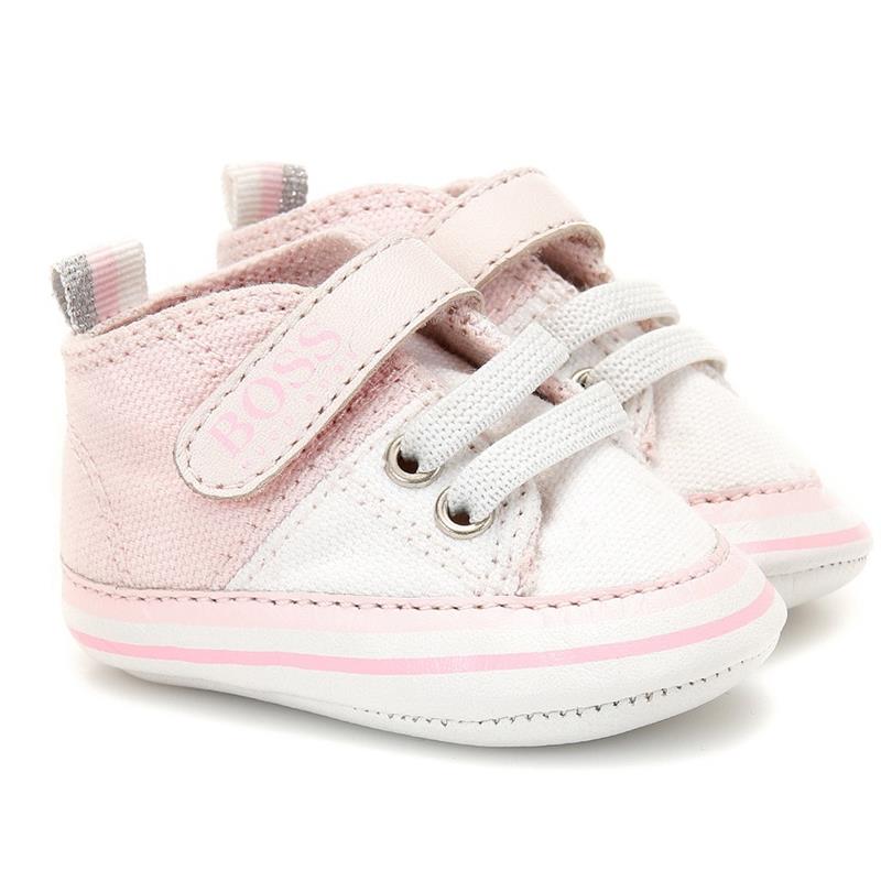 Hugo Boss Newborn Baby Girl Sneakers, Pink