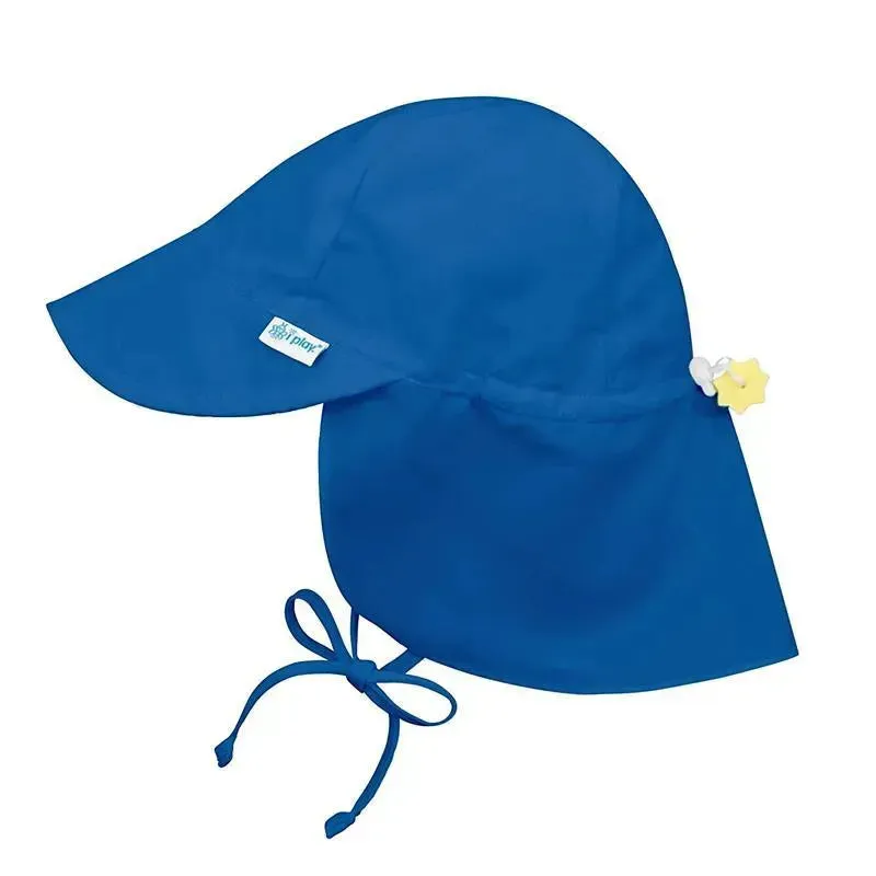 I Play Flap Sun Protection Hat - Royal Blue