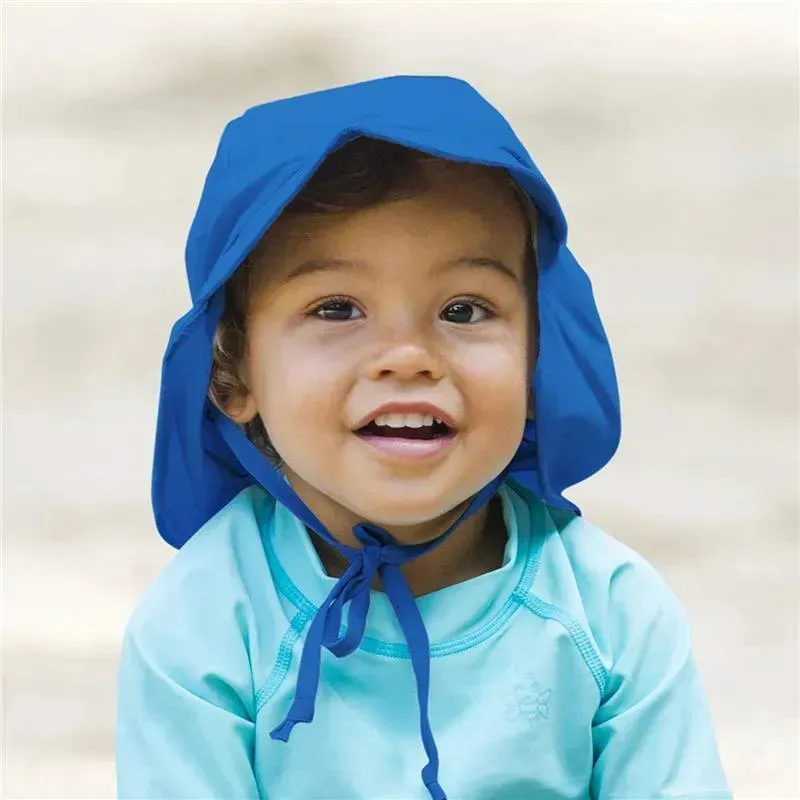 I Play Flap Sun Protection Hat - Royal Blue - Image 2
